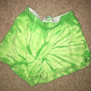 Tye dye soffee cheerleading shorts